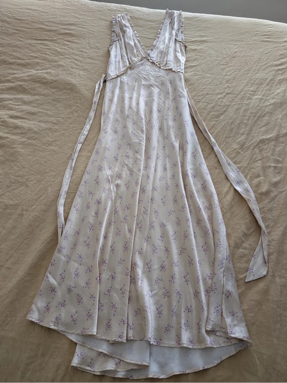 Doen Tahlia Silk Dress in Rose Hillside Heather Small S